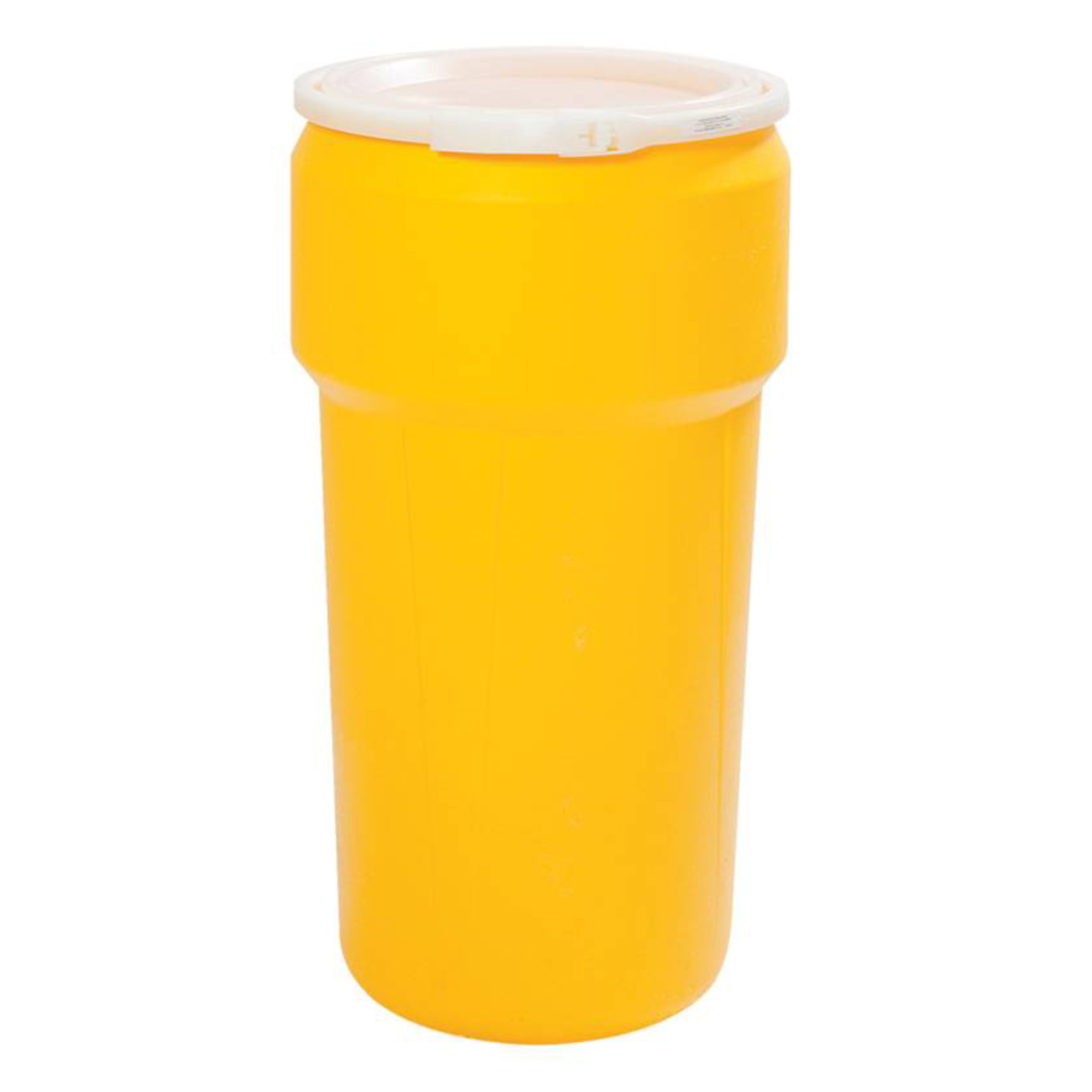 Eagle Plastic Lab Pack Drum — 20 Gallon, Lever-Lock, High-Density Polyethylene, Yellow, Model# 1623
